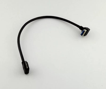 Micro USB 3 0 B Male Left Angle To USB Type A Male Down Angle Data Adapter Cable