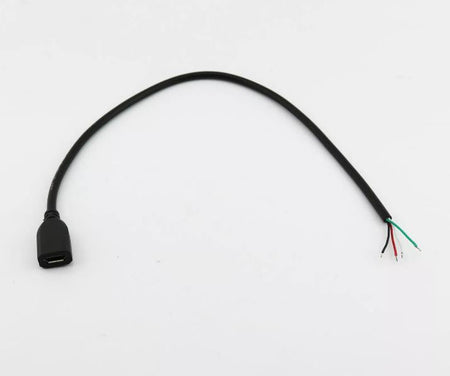 Micro USB 5 Pin Female Jack 4 Pin 4 Wire Data Power Charge Cable Connector DIY