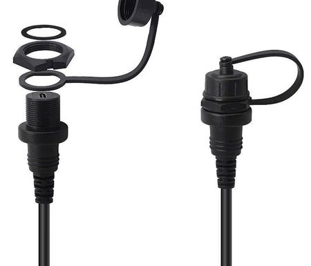 Micro USB Left Angled Mount Extension Dashboard Dash Flush Cable Car Boat Truck