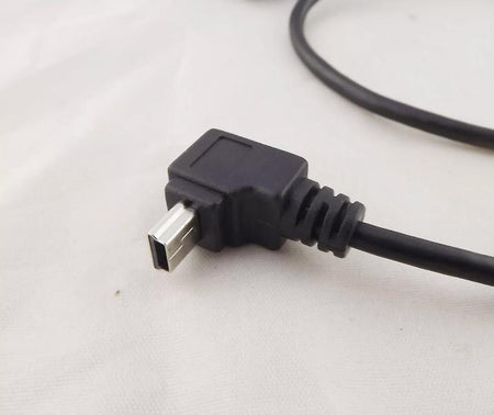 Mini 5 Pin Male Down Angled 90 Degree to USB B Female Printer Panel Mount Cable