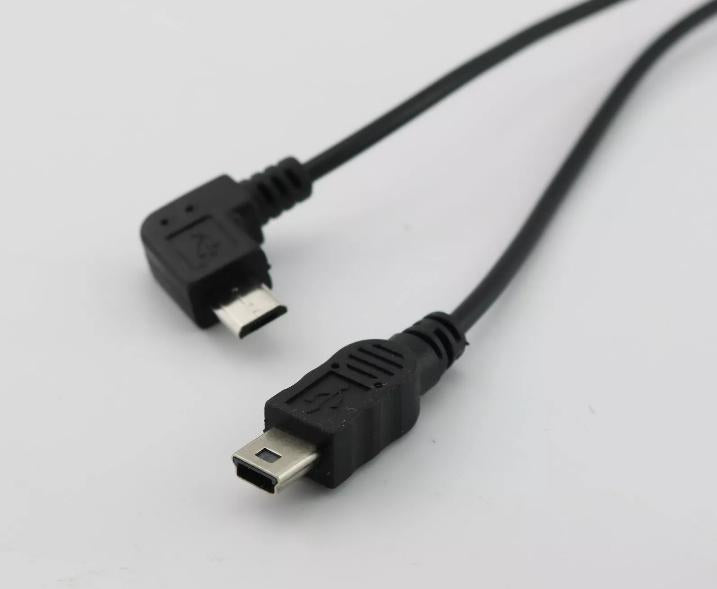 Mini USB 2 0 Female To Mini USB Male Micro USB Right Angle Charger Adapter Cable