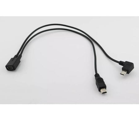 Mini USB 2 0 Female To Mini USB Male Micro USB Right Angle Charger Adapter Cable