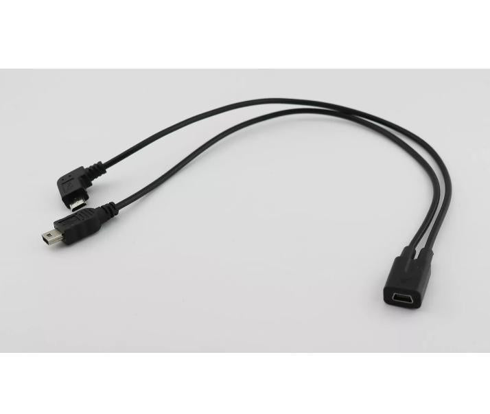 Mini USB 2 0 Female To Mini USB Male Micro USB Right Angle Charger Adapter Cable