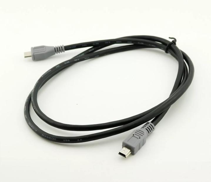 Mini USB B Male To Micro USB Male 5 Pin OTG Converter Adapter Data Cable 1m 3FT