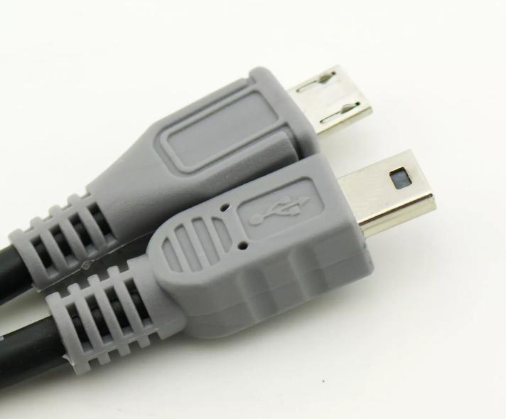Mini USB B Male To Micro USB Male 5 Pin OTG Converter Adapter Data Cable 1m 3FT