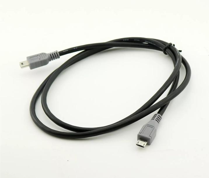 Mini USB B Male To Micro USB Male 5 Pin OTG Converter Adapter Data Cable 1m 3FT