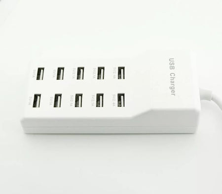Multi 10 Ports USB HUB Fast Charging Travel Charger Wall AC Power Adapter Parts