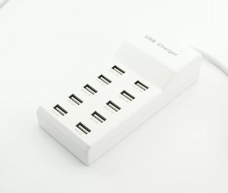 Multi 10 Ports USB HUB Fast Charging Travel Charger Wall AC Power Adapter Parts