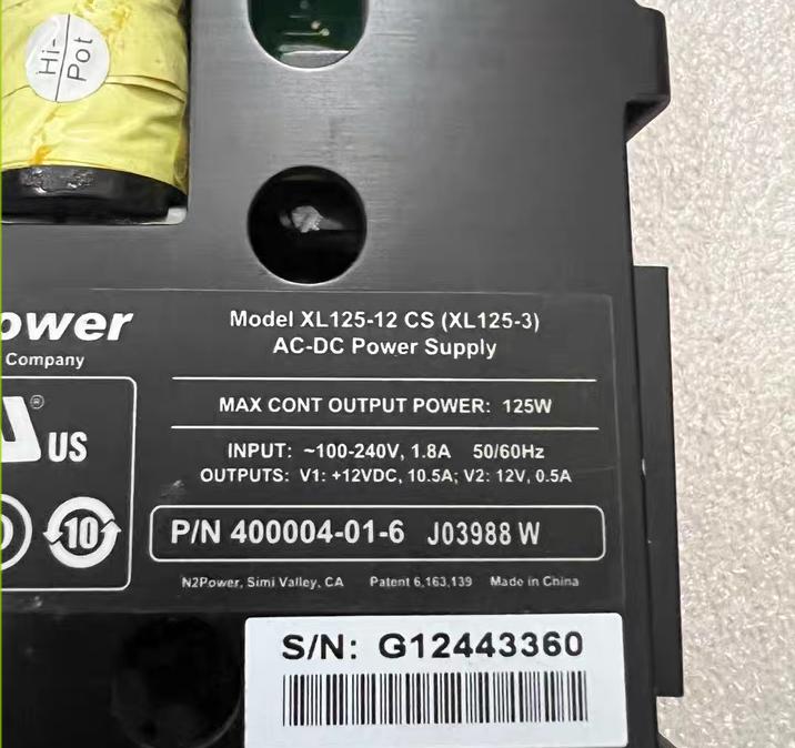 N2Power  XL125-12 CS XL125-3     V1  12V10 5A V2 12V0 5A