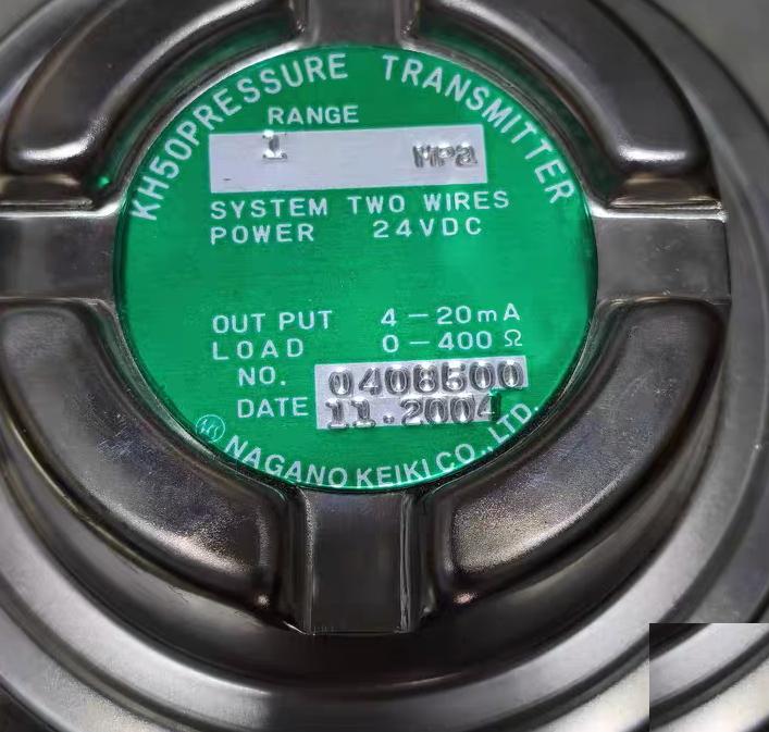 NAGANO KEIKI KH50 1MPa 24VDC 4-20mA 0-400Ω