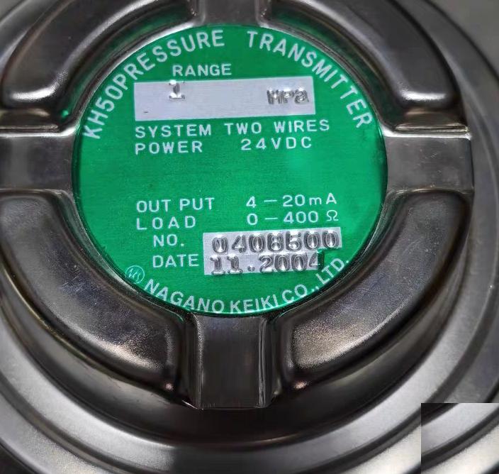 NAGANO KEIKI KH50 1MPa 24VDC 4-20mA 0-400Ω