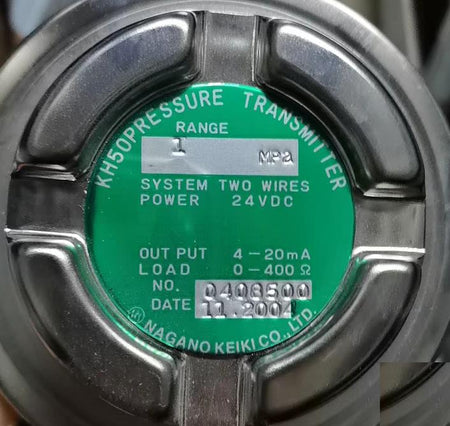 NAGANO KEIKI KH50 1MPa 24VDC 4-20mA 0-400Ω 2004 11