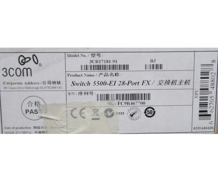 5500-24SFP 1000Base-X 3COM JE109A