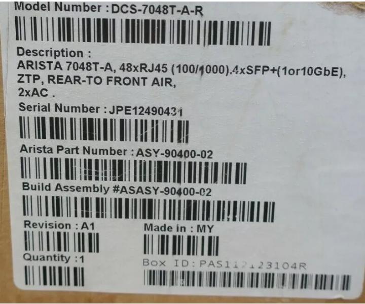 7048T-A DCS-7048T-A-R 10Gb