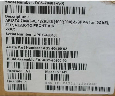 7048T-A DCS-7048T-A-R 10Gb