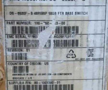 DS-6520B 96-Port 16Gb 16Gb