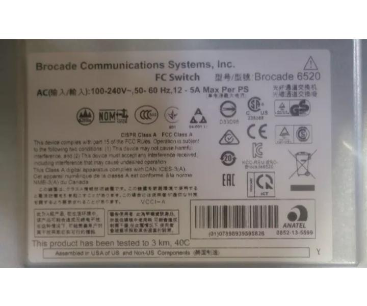 DS-6520B 96-Port 16Gb 16Gb
