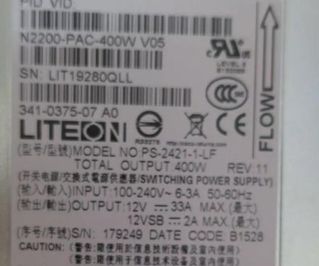 N2200-PAC-400W 341-0375-07 400W