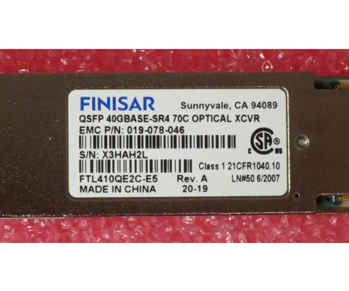 40GBASE-SR4 FTL410QE2C-E5 019-078-046 40Gb