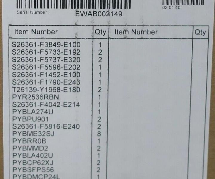 RX2530 256GB 24TB