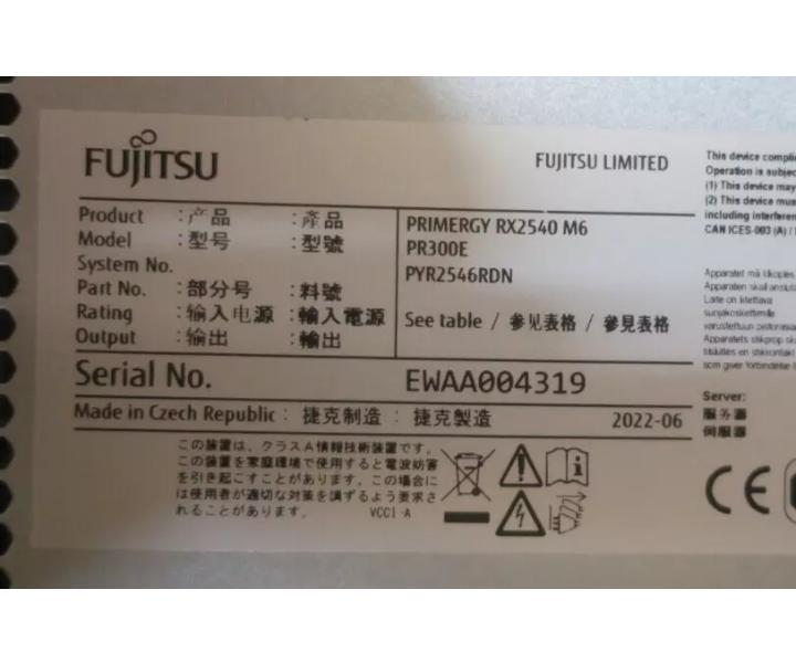 RX2540 6336Y 128GB