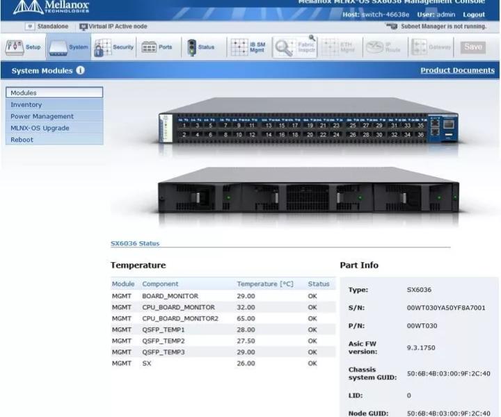 8831-F36 SX6036 56Gb FDR14