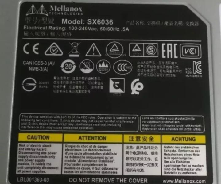 8831-F36 SX6036 56Gb FDR14