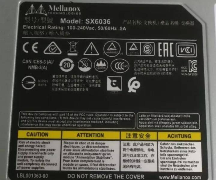8831-F36 SX6036 56Gb FDR14