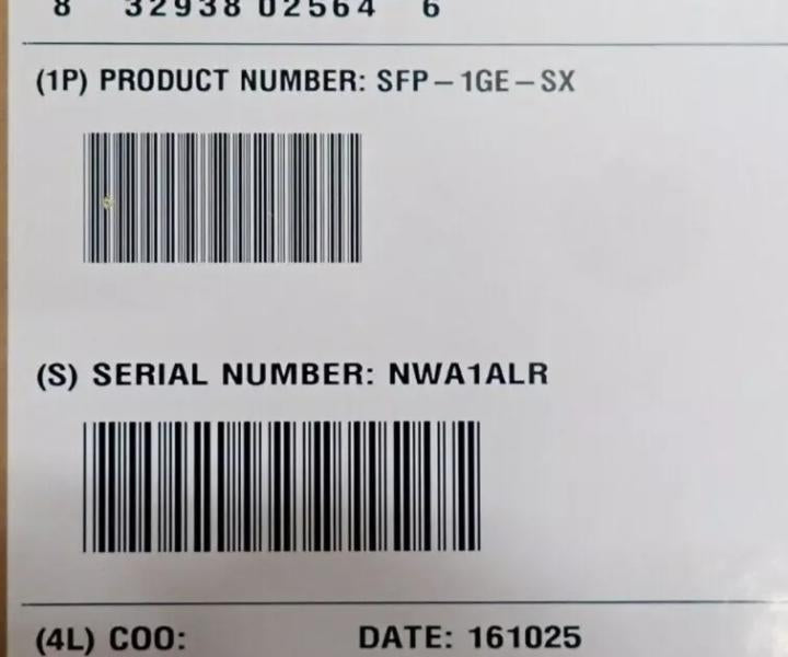 SFP-1GE-SX 1000Base-SX 1GbE