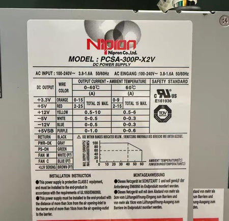 NIPRON PCSA-300P-X2S NIPRON PCSA-300P-X2S PCSA-300P-X2S Nipron PCSA-300P-X2V