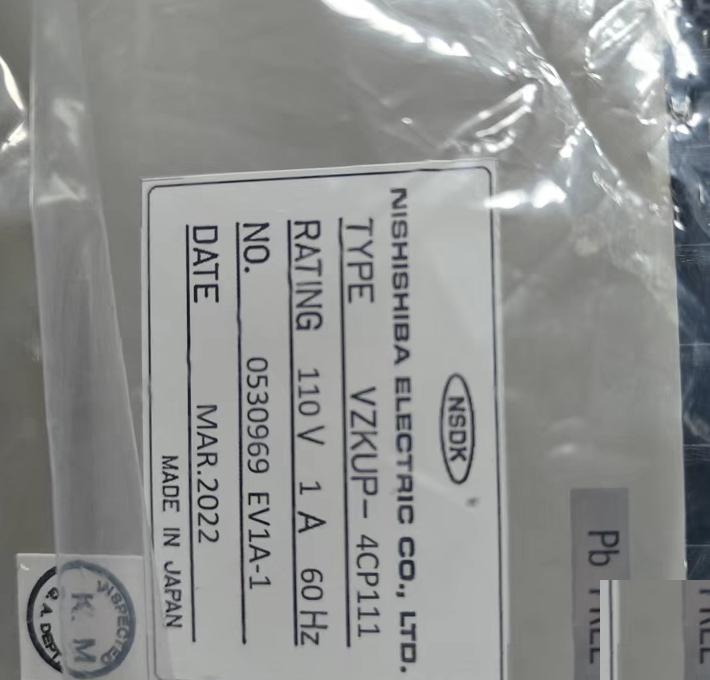 NISHISHIBA AVRTYPE VZKUP-4CP111110V 1A 60HZ