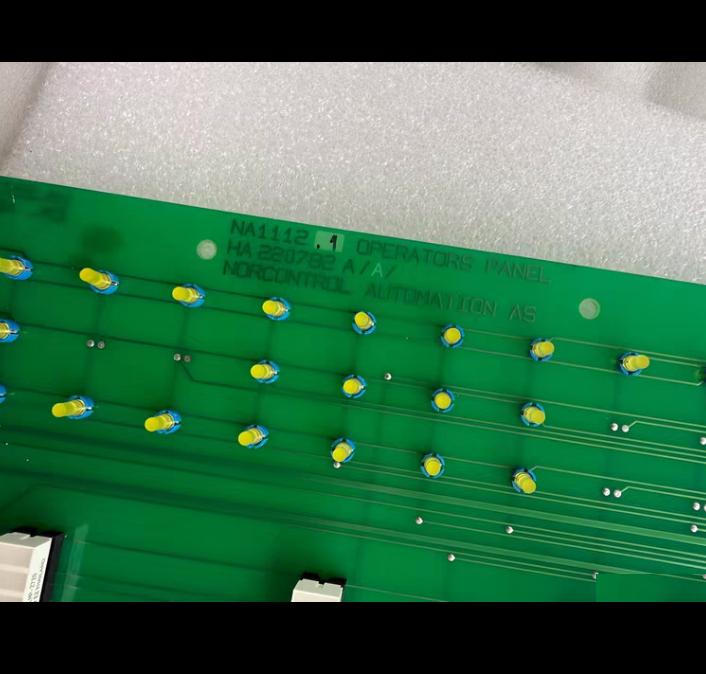 NORCONTROL NA1112 1 OPERATORS PANEL HA220782 A PCB LED