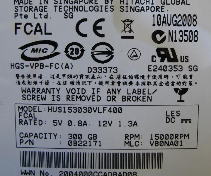 108-00156 SP-279A-R5 300Gb