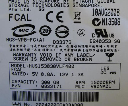 108-00156 SP-279A-R5 300Gb
