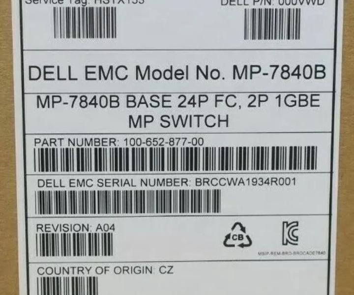 MP-7840B 16Gb 40GbE 10GbE 00VWD