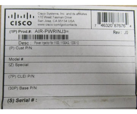 AIR-PWRINJ3 RJ45 1130AG