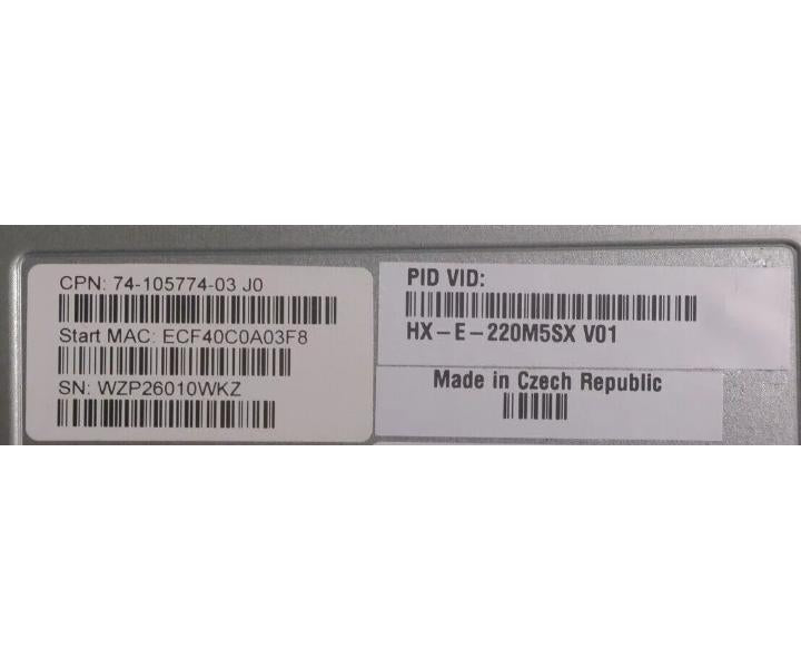 HX-E-220M5SX 128GB 92TB
