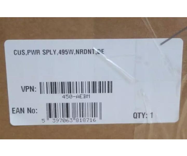 Hot-Plug 450-AEBM 495W 80Plus Y6XYK