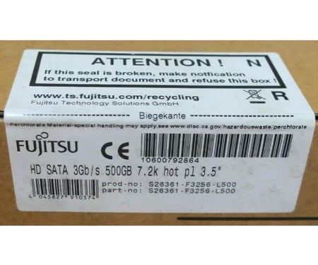 Hot-Plug S26361-F3256-L500 500GB