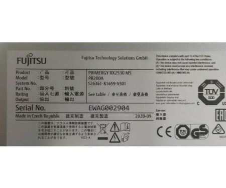 RX2530 6238R 256GB 240GB