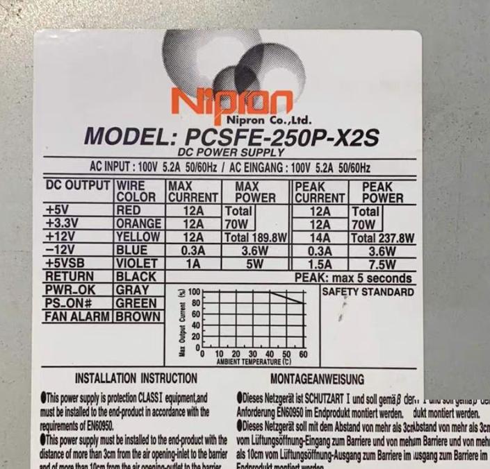Nipron PCSFE-250P-X2S