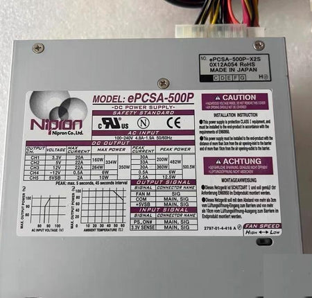 Nipron ePCSA-500P ePCSA-500P-X2S 100