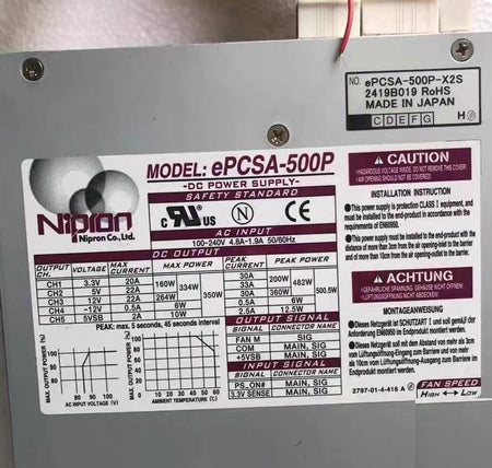 Nipron ePCSA-500P ePCSA-500P-X2S 100