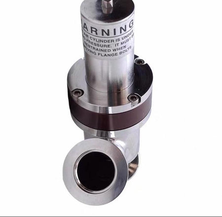 Nor-Cal AIVP-1002-NWB In-Line Angle Poppet Isolation Valve NC Ø1 NW-25 Flange