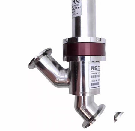 Nor-Cal AIVP-1002-NWB In-Line Angle Poppet Isolation Valve NC Ø1 NW-25 Flange