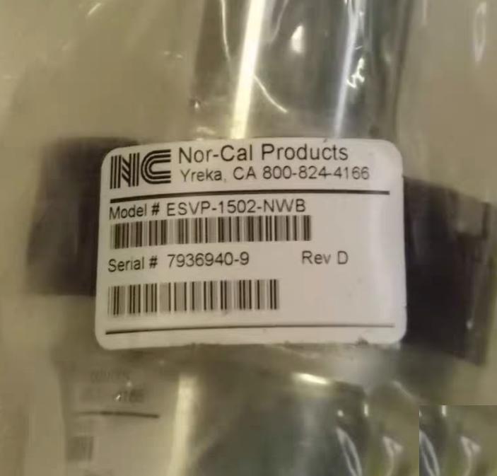 Nor-Cal ESVP-1502-NWB ESVP-150-99 Complete Valve Rebuild Kit ESVP-200-16K BELLOW ASSEMBLY KITS 2