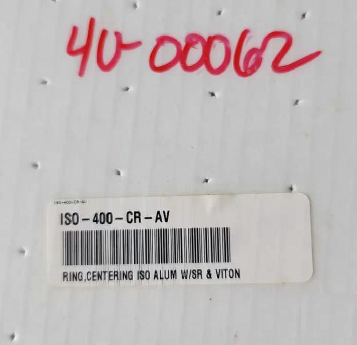 Nor-Cal ISO-400-CR-AV 4 CENTERING RING ISO 400 AL INNER AL OUTER FKM O-RING