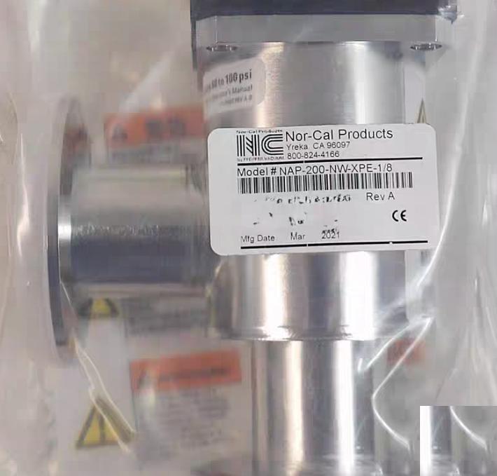 Nor-Cal Products NAP-200-NW-XPE-1 8 Vacuum Isolation Angle Valve 8 10