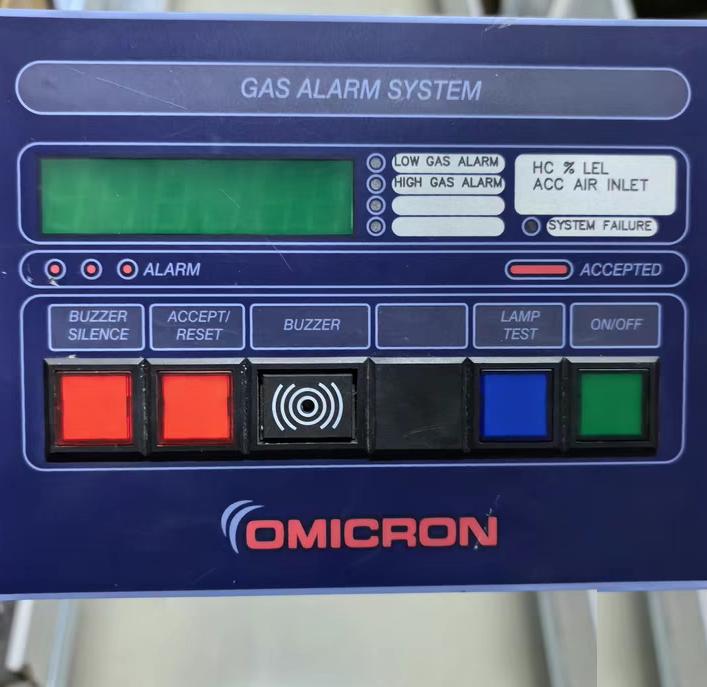 OMICRON GAS ALARM SYSTEM LCD SWITCH BOARD Rev