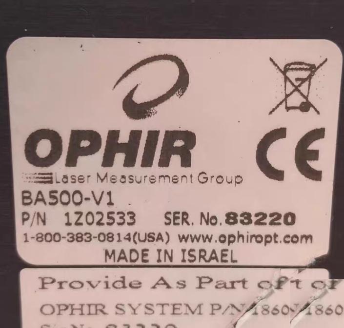 Ophir 1Z02533 BA500-V1 Firewire BNC DB25